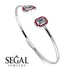 Geometric Pearl And Emerald Diamond Bracelet - Catherine No. 48 image 2