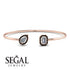 Geometric Pearl And Emerald Diamond Bracelet - Catherine No. 32