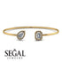 Geometric Pearl And Emerald Diamond Bracelet - Catherine No. 1