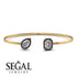 Geometric Pearl And Emerald Diamond Bracelet - Catherine No. 61