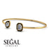 Geometric Pearl And Emerald Diamond Bracelet - Catherine No. 31