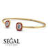 Geometric Pearl And Emerald Diamond Bracelet - Catherine No. 46 image 3