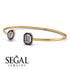 Geometric Pearl And Emerald Diamond Bracelet - Catherine No. 61