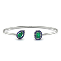 Geometric Pearl And Emerald Emerald Bracelet - Catherine No. 66 image 1