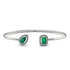 Geometric Pearl And Emerald Emerald Bracelet - Catherine No. 6 image 1