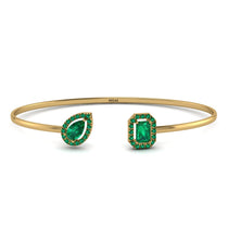 Geometric Pearl And Emerald Emerald Bracelet - Catherine No. 19 image 1