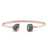 Geometric Pearl And Emerald Emerald Bracelet - Catherine No. 50