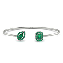 Geometric Pearl And Emerald Emerald Bracelet - Catherine No. 21 image 1