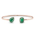 Geometric Pearl And Emerald Emerald Bracelet - Catherine No. 20