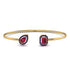Geometric Pearl And Emerald Ruby Bracelet - Catherine No. 70