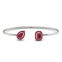 Geometric Pearl And Emerald Ruby Bracelet - Catherine No. 57 image 1