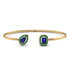 Geometric Pearl And Emerald Sapphire Bracelet - Catherine No. 28