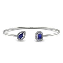 Geometric Pearl And Emerald Sapphire Bracelet - Catherine No. 15 image 1