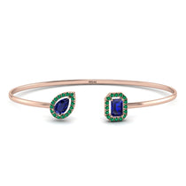 Geometric Pearl And Emerald Sapphire Bracelet - Catherine No. 29 image 1