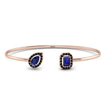 Geometric Pearl And Emerald Sapphire Bracelet - Catherine No. 44 image 1