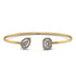 Geometric Pearl And Emerald Diamond Bracelet - Catherine No. 1