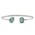 Geometric Pearl And Emerald Diamond Bracelet - Catherine No. 18