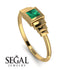 Geometric Princess Cut Emerald Ring - Everleigh No. 4 image 2