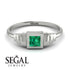 Geometric Princess Cut Emerald Ring - Everleigh No. 6 image 6
