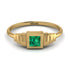 Geometric Princess Cut Emerald Ring - Everleigh No. 4