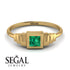 Geometric Princess Cut Emerald Ring - Everleigh No. 4