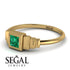 Geometric Princess Cut Emerald Ring - Everleigh No. 4