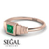 Geometric Princess Cut Emerald Ring - Everleigh No. 5 image 3