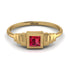 Geometric Princess Cut Ruby Ring - Everleigh No. 10 image 1