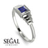 Geometric Princess Cut Sapphire Ring - Everleigh No. 15 image 2