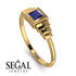 Geometric Princess Cut Sapphire Ring - Everleigh No. 13