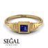 Geometric Princess Cut Sapphire Ring - Everleigh No. 13
