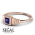 Geometric Princess Cut Sapphire Ring - Everleigh No. 14