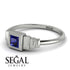 Geometric Princess Cut Sapphire Ring - Everleigh No. 15