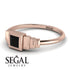 Geometric Princess Cut Black Diamond Ring - Everleigh No. 8