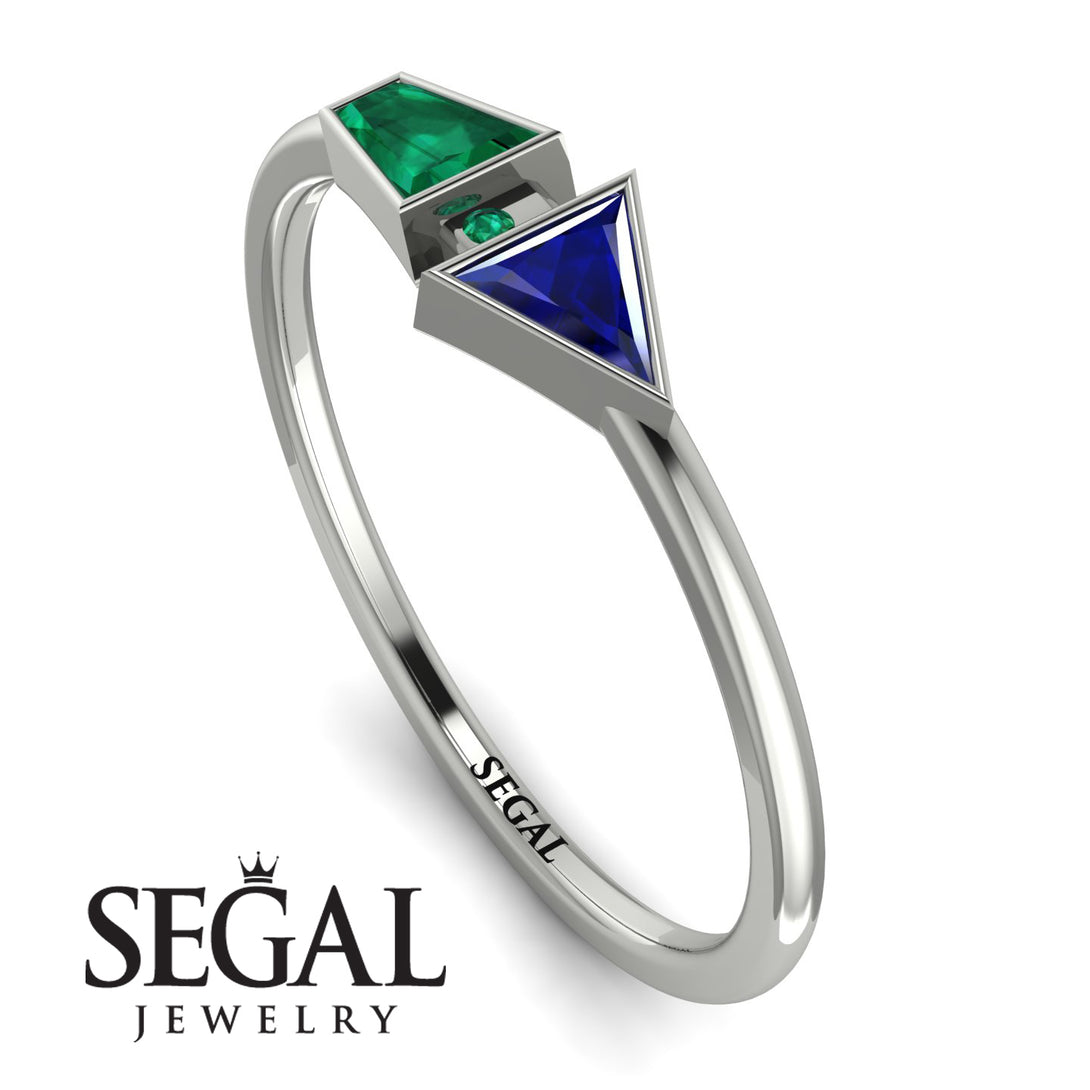 Geometrical Arrow Emerald Ring - Gracie No. 30