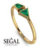 Geometrical Arrow Emerald Ring - Gracie No. 19