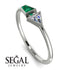 Geometrical Arrow Emerald Ring - Gracie No. 18