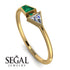 Geometrical Arrow Emerald Ring - Gracie No. 16