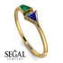 Geometrical Arrow Emerald Ring - Gracie No. 28