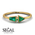 Geometrical Arrow Emerald Ring - Gracie No. 19