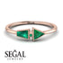 Geometrical Arrow Emerald Ring - Gracie No. 20