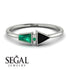 Geometrical Arrow Emerald Ring - Gracie No. 24