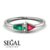 Geometrical Arrow Emerald Ring - Gracie No. 27