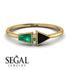 Geometrical Arrow Emerald Ring - Gracie No. 22