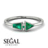 Geometrical Arrow Emerald Ring - Gracie No. 21