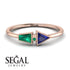 Geometrical Arrow Emerald Ring - Gracie No. 29