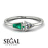 Geometrical Arrow Emerald Ring - Gracie No. 18