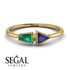 Geometrical Arrow Emerald Ring - Gracie No. 28