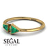 Geometrical Arrow Emerald Ring - Gracie No. 19