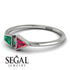 Geometrical Arrow Emerald Ring - Gracie No. 27